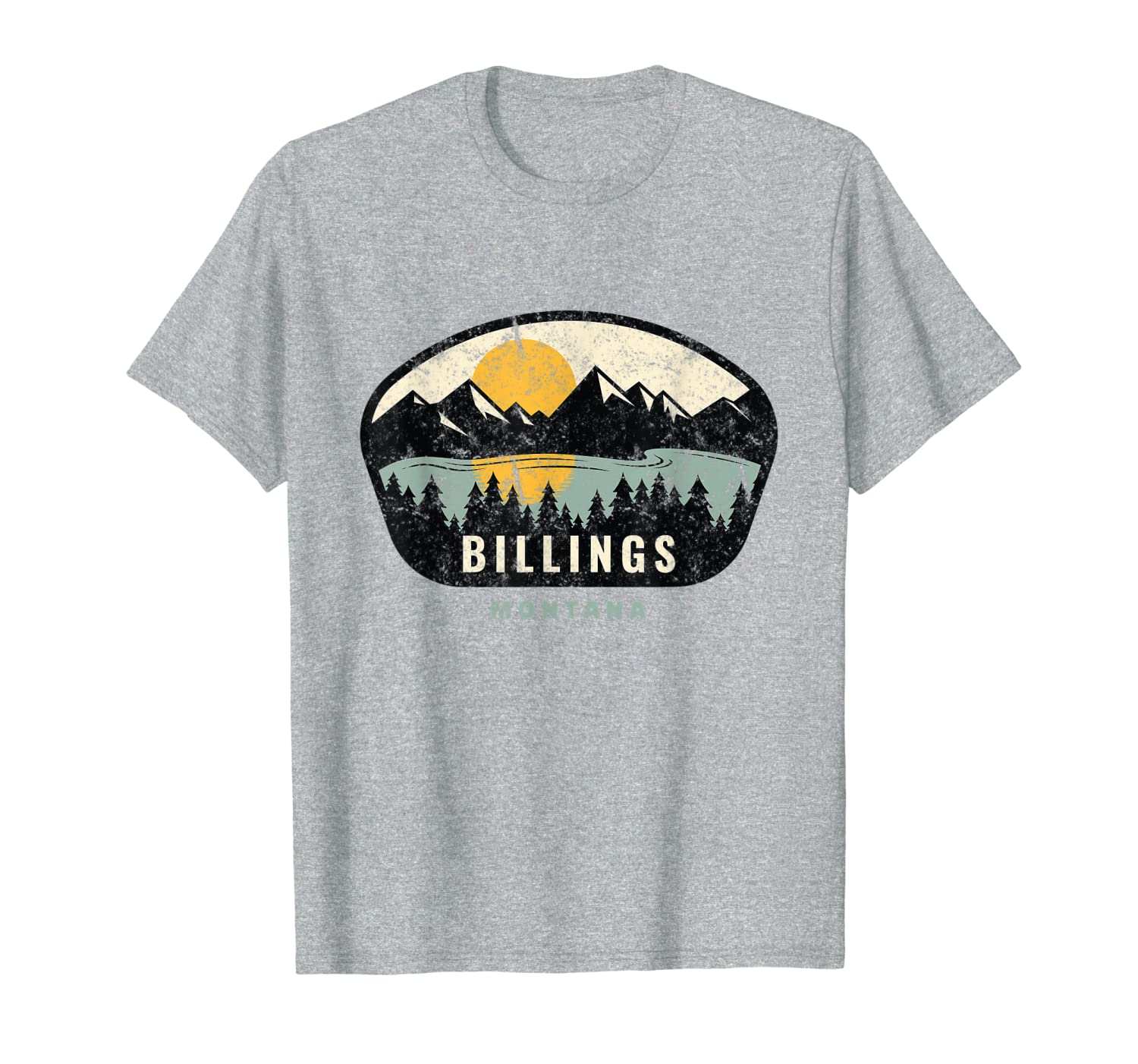Billings Montana, Outdoors, MT NW Vacation Gifts T-Shirt-image-701969302
