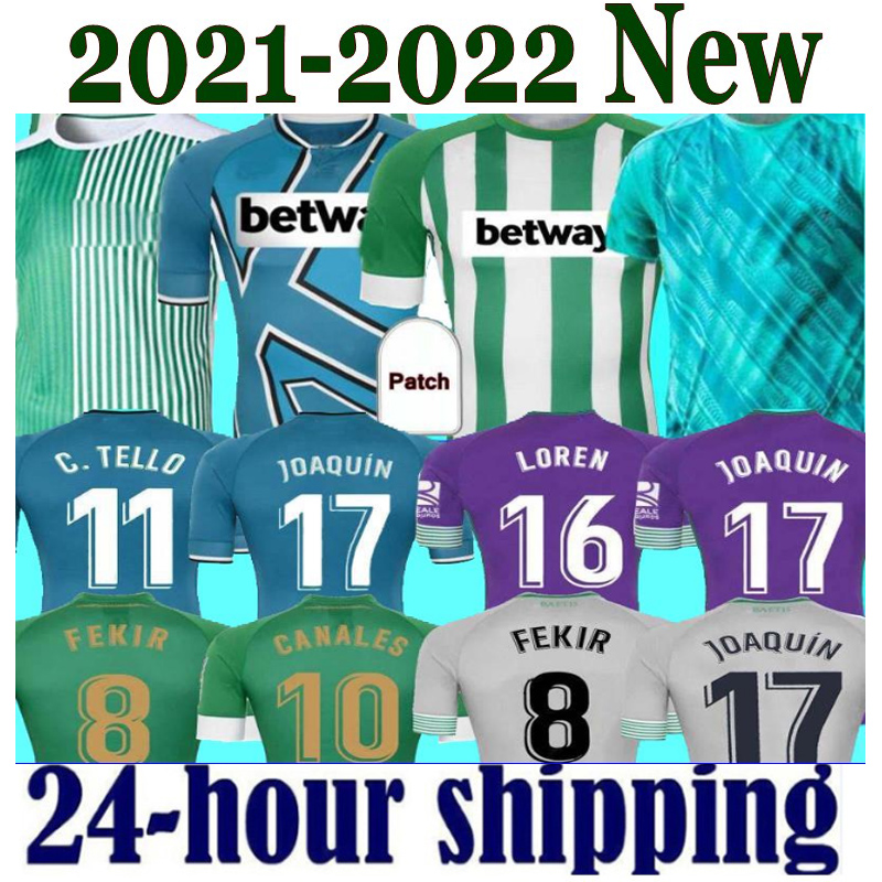 

2021 20 21 REAL Betis soccer Jersey JOAQUIN Loren BOUDEBOUZ BARTRA home away suit CANALES Commemorative Edition Fekir 2022 Men KIDS jerseys, Black;yellow