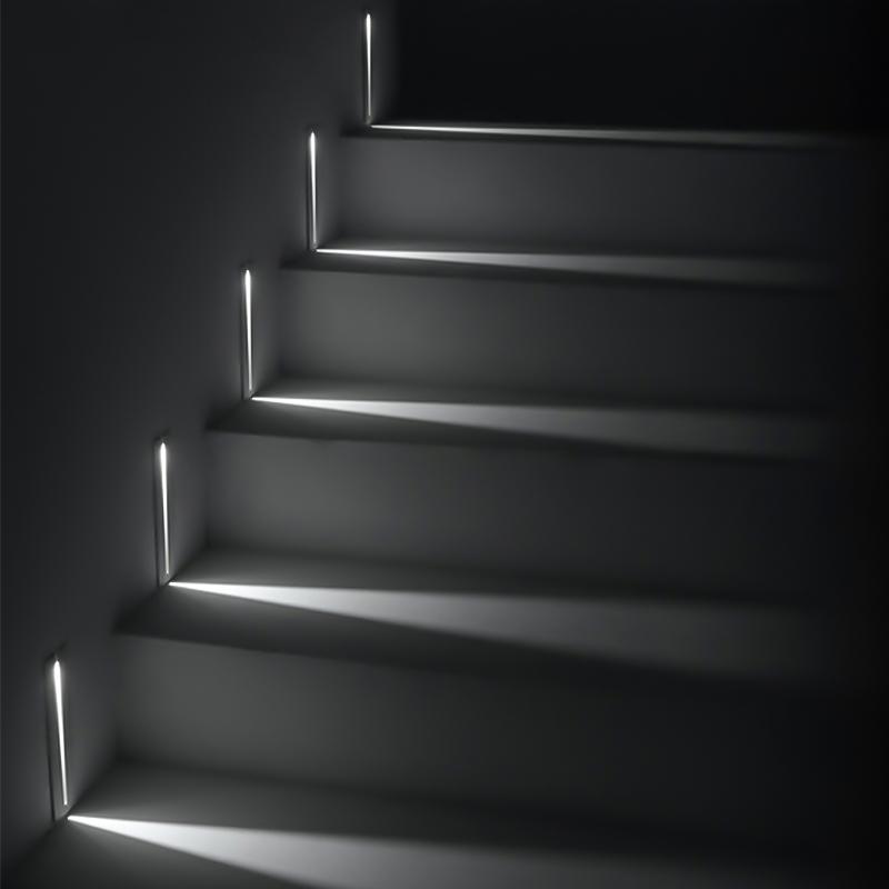 

Wall Lamps Led Stair Light Modern Indoor Home 3w Foot Lamp Recessed Motion Sensor Step Lights Side Staircase