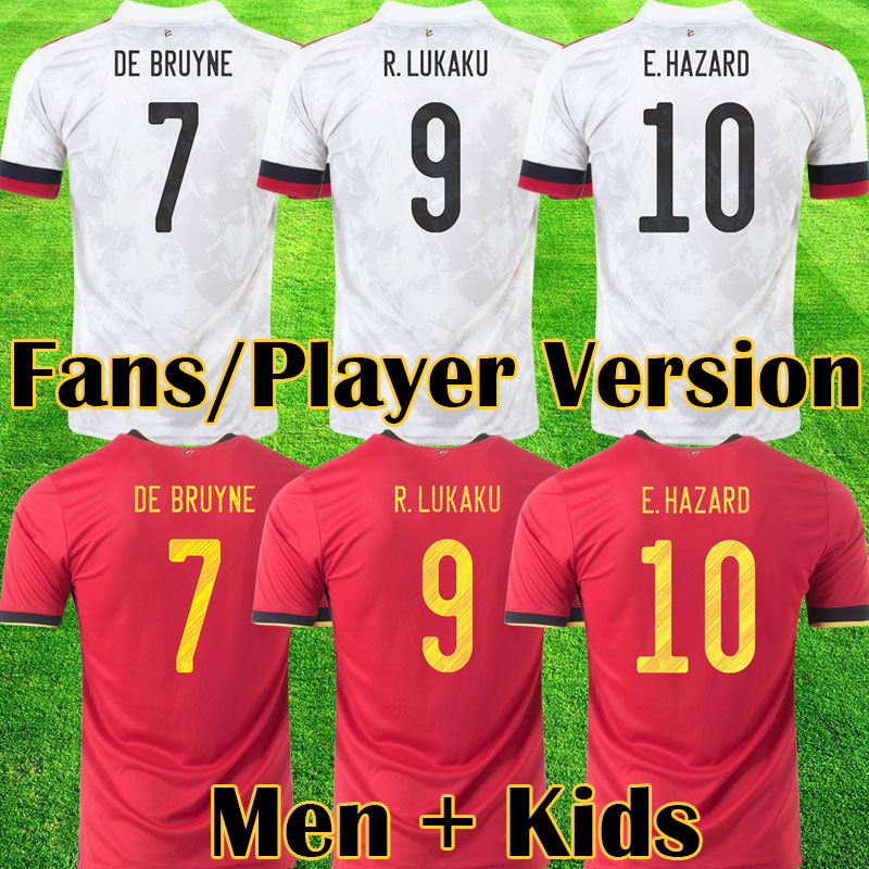 

2021 Belgium soccer jerseys De Bruyne LUKAKU 20 21 22 football shirt HAZARD BATSHUAYI Camiseta futbol KOMPANY DEMBELE maillot, Kids home