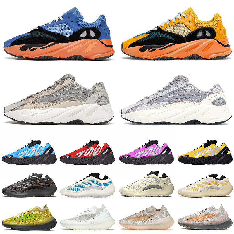 

kanye 700 Cream running shoes men reflective v3 azareth safflower 380 Kyanite Alien mist Lmnte Pepper Solid Grey Salt Sun mens womens trainers sports sneakers, A1 36-46 ultramarine green