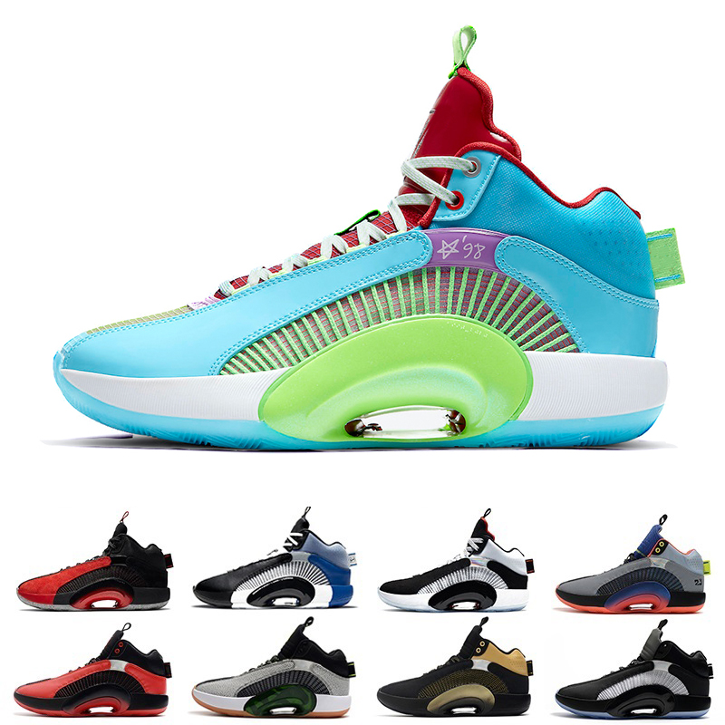 

clot jumapman 35 mens basketball shoes DNA black gold red Bayou Boys Sisterhood 35s trainers men sports sneakers Smoke Grey White Metallic Luka Morpho, Color#27