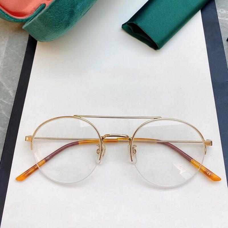

Fashion Sunglasses Frames 2021 Women Men Prescription G0682O Optical Round Frame Original Brand Glasses Mujer Gafas Eyeglasses Eyewear Lente