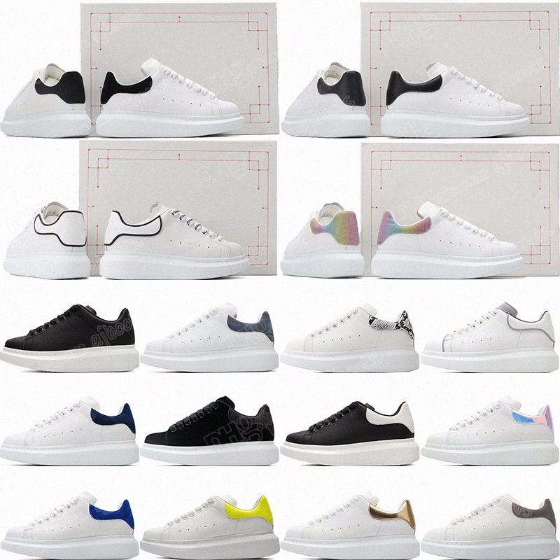

2022 Designer Logo Oversized Casual Shoes White Black Leather Luxury Velvet Suede Womens Espadrilles Trainers mens women Blue Flats Lace Up Platform Sole sneaker, 38