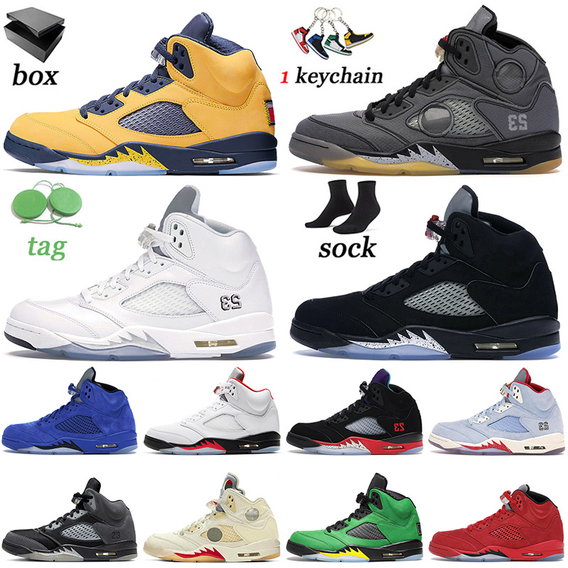 

2022 Top Jumpman 5 5s V Basketball Shoes Black Muslin Off Mens Womens ALL White Metallic Gold Jordan Retro Trainers Sneakers SIZE 13