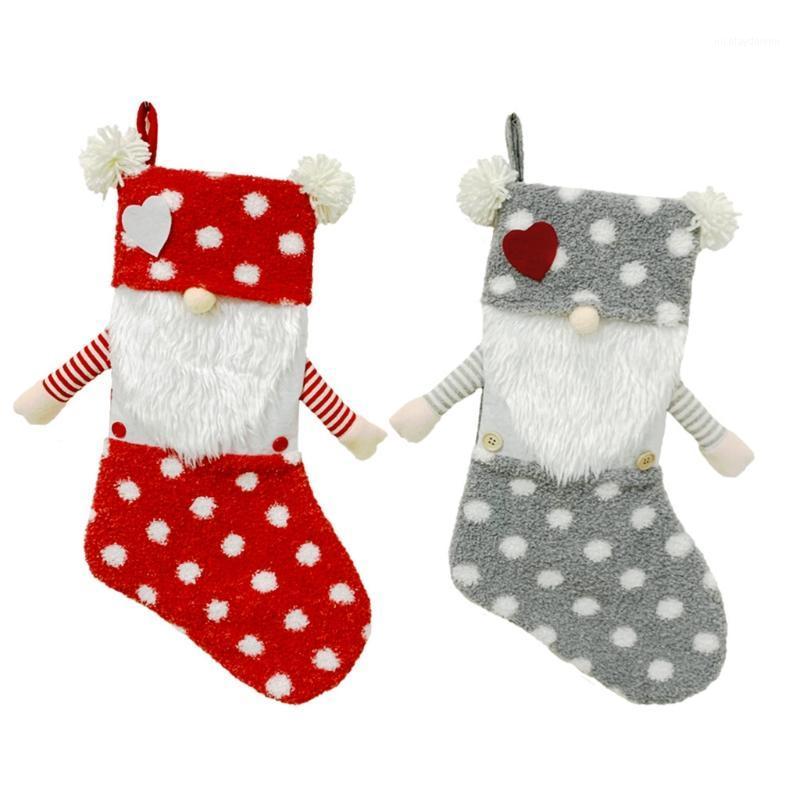 

Christmas Decorations Stockings 20" Cute Plush Swedish Gnome Xmas For Fireplace