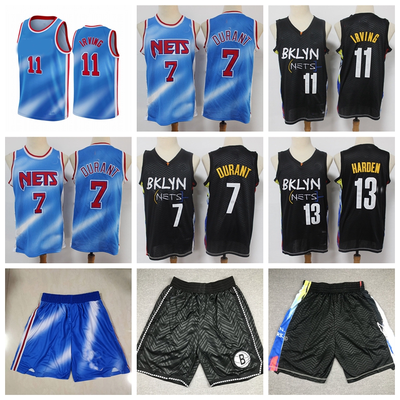 

Basketball Jerseys BrooklynNetsJersey Kevin 7 Durant jersey Kyrie11 Irving 2021, Black;red