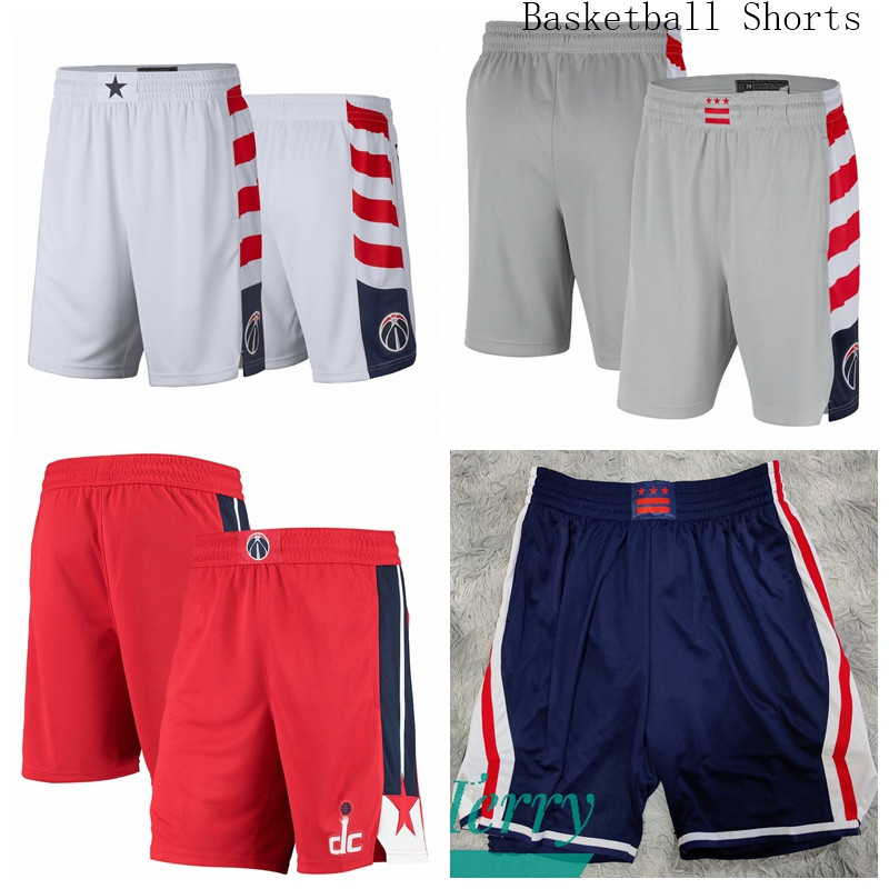 

WashingtonWizardsMen City 2020-21 Pants Black Red Performance Basketball Shorts