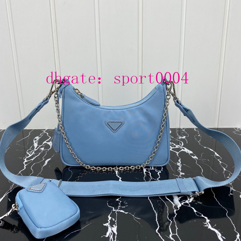 

crossbody Chains Zipper Fashion Bags Soft Hobo Nylon Shoulder Bag 2021 womens brand Camouflage Letter Handbag