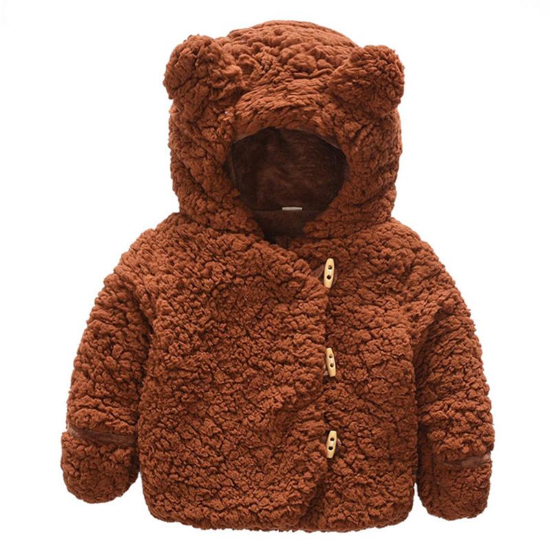 

Down Coat Children's Jacket 2021 Winter Bear Fur Sweater Korean Version Boys And Girls Baby Thickened, Blue;gray