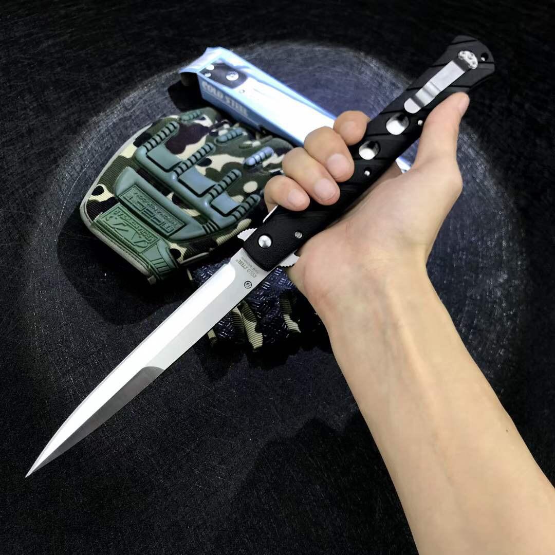 

Cold Steel 26SXP Ti Li te XL 6 Folding Knife Stiletto Sword Satin Plain Blade Black ZyEx Handle Outdoors Camping Tactical Knives
