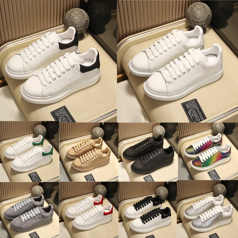 

Designer Mens Womens Casual Shoes 1:1 Genuine Leather White Platform Sneakers Suede Black Tail Velet Back Increase AAAAA Trainers Dupe Shoe