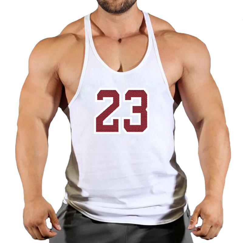 

Men's Tank Tops Fashion Cotton Sleeveless Shirts Top Men Fitness Shirt Mens Singlet Bodybuilding Workout Gym Vest, 24