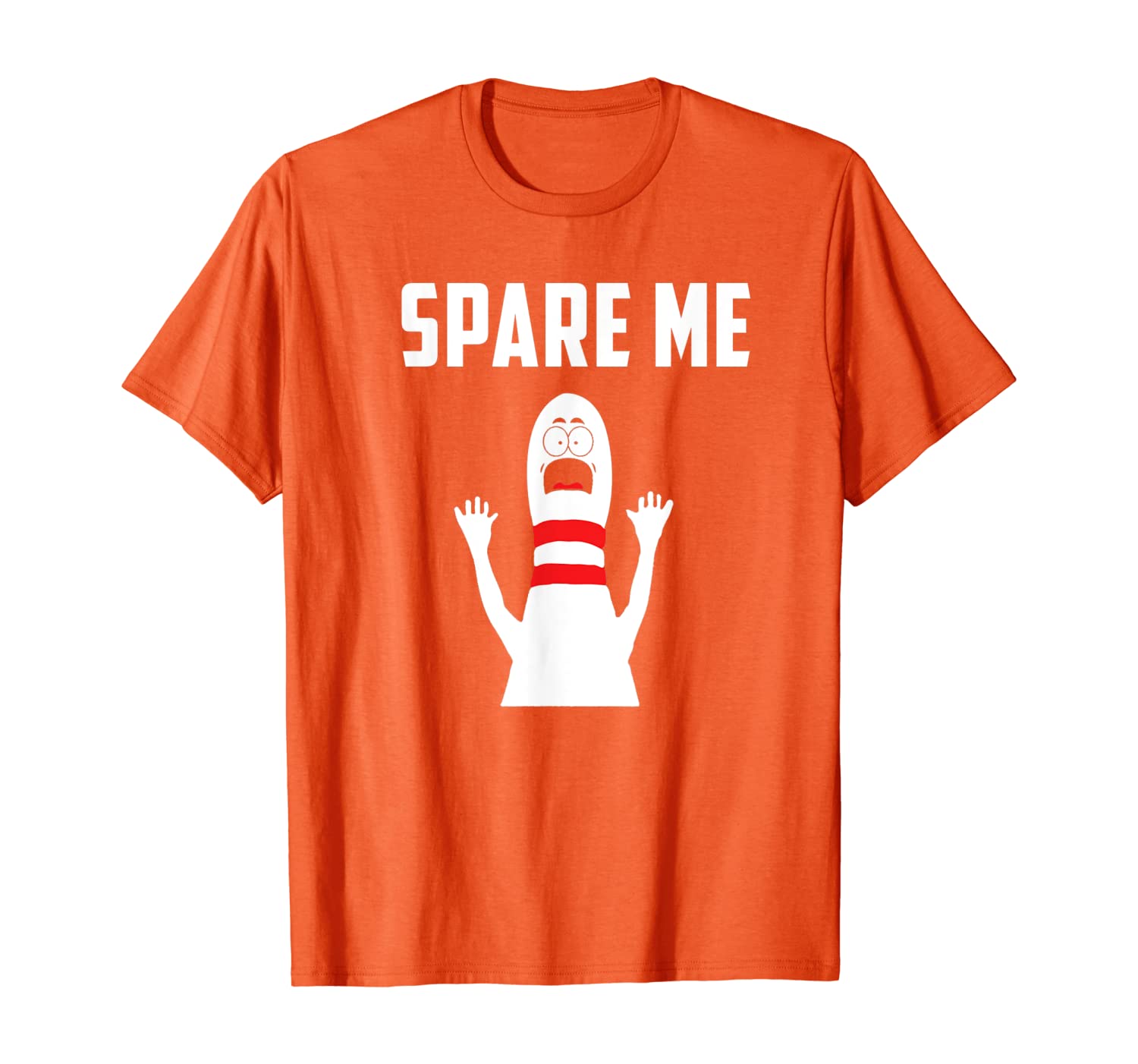

Spare Me Bowler Funny Bowling Lover Gift T-Shirt, White;black