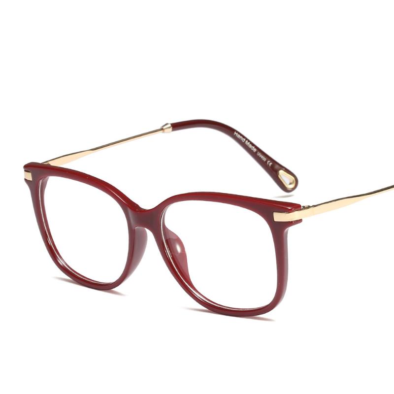 

Fashion Sunglasses Frames Anti Blue Ray Square Red Glasses Frame Women Men Light Blocking Optical Eyewear Vintage Transparent Computer Goggl