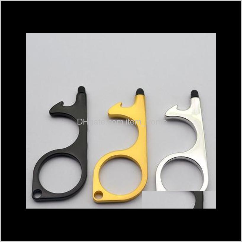 

Housekeeping Organization Home & Garden Drop Delivery 2021 No-Touch Contactless Safety Door Edc Opener Tool Elevator Press Stick Button Pushe