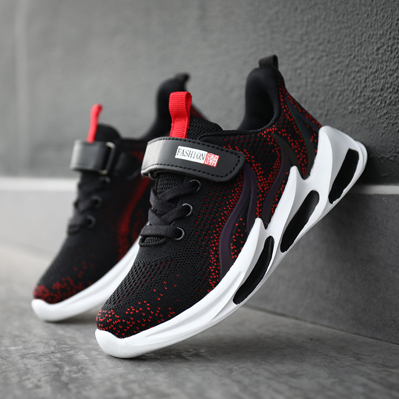 

Boys' Lightweight Breathable Sneakers Non-slip Wear-resistant Casual Shoes Chaussures Enfant Garcon Support Drop 1029, Black