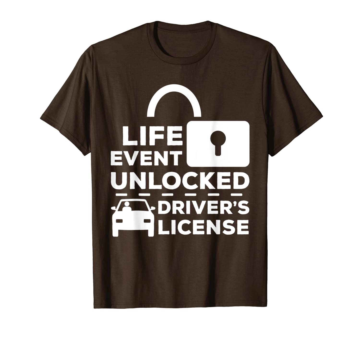 

driver's license - exam driving instructor driving school t-shirt, White;black