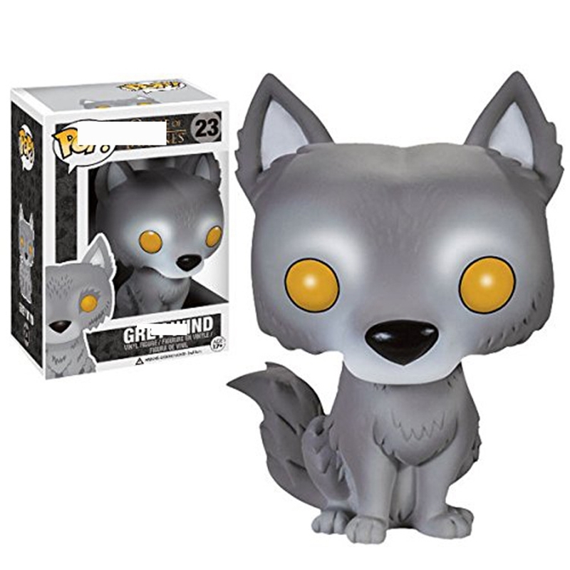 

Funko pop power game grey wind 23# ice wolf hand-made ornament model doll Robert Stark