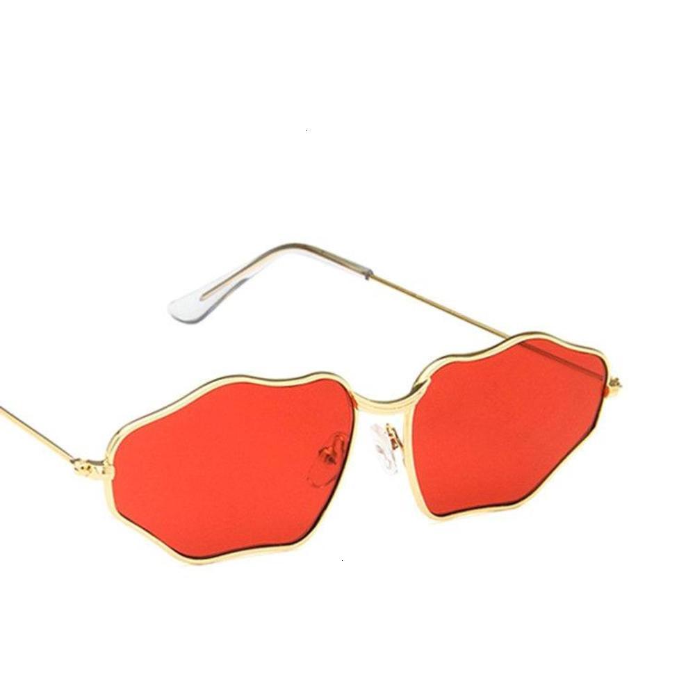 

sunglasses Fashionable sun frames Sun Personality Frame Head Small Sunglasses punk Women Irregular Fashion Men Glasses UV400 with box FML, Black