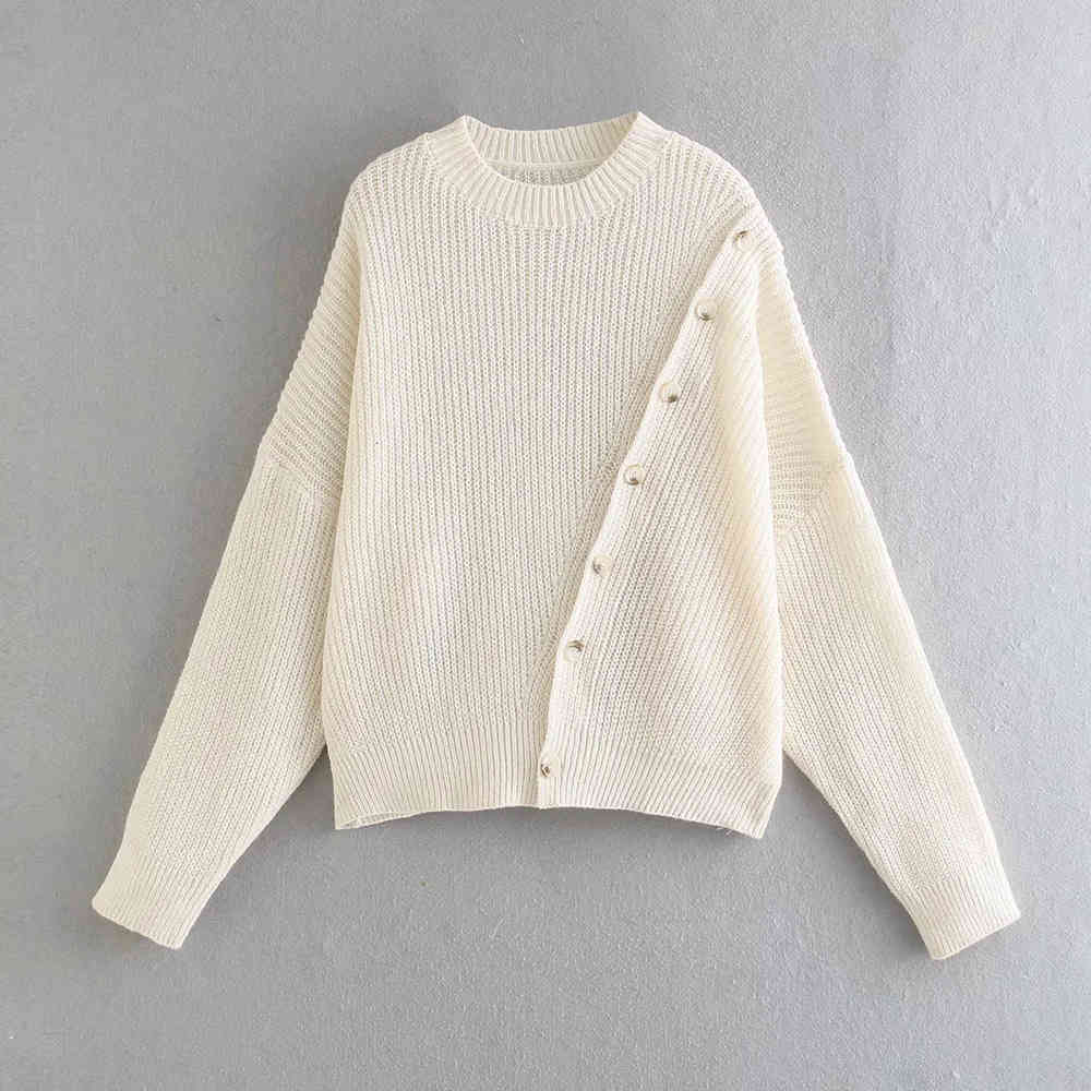 

women's sweaters xikom female autumn lgory casual neck meshes vintage women's pullovers button oversize ladies'sweater mesh, White;black