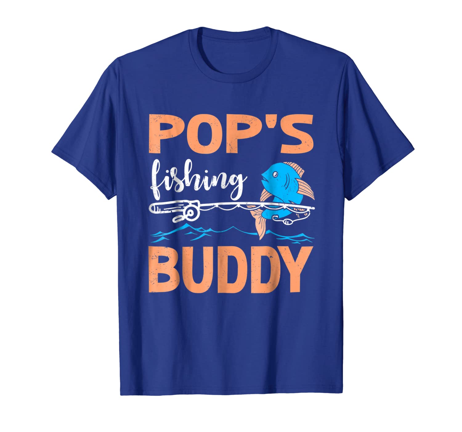 

Pop's Fishing Buddy Gifts Shirt, White;black