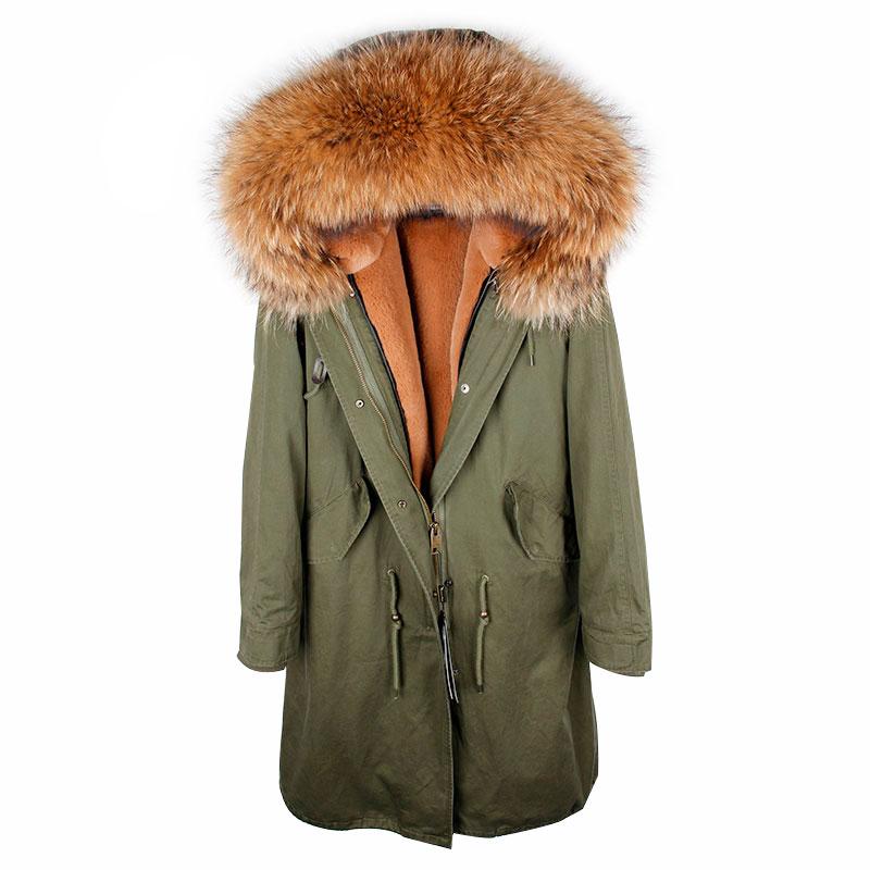 real fur lined parka women's