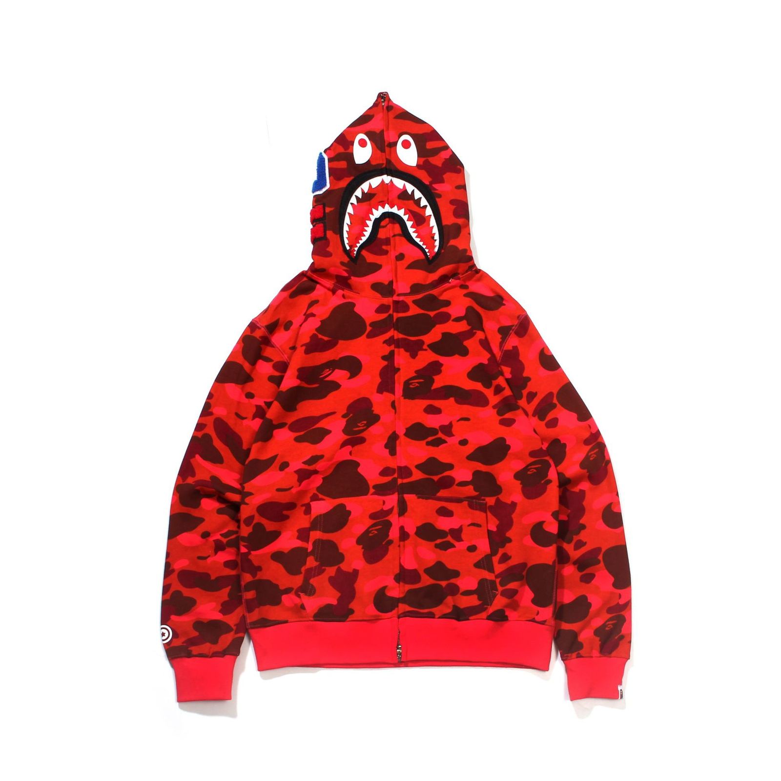 

Men's Hoodie Classic Head Style Camouflage Ape Shark Pullover Dg9p, Black