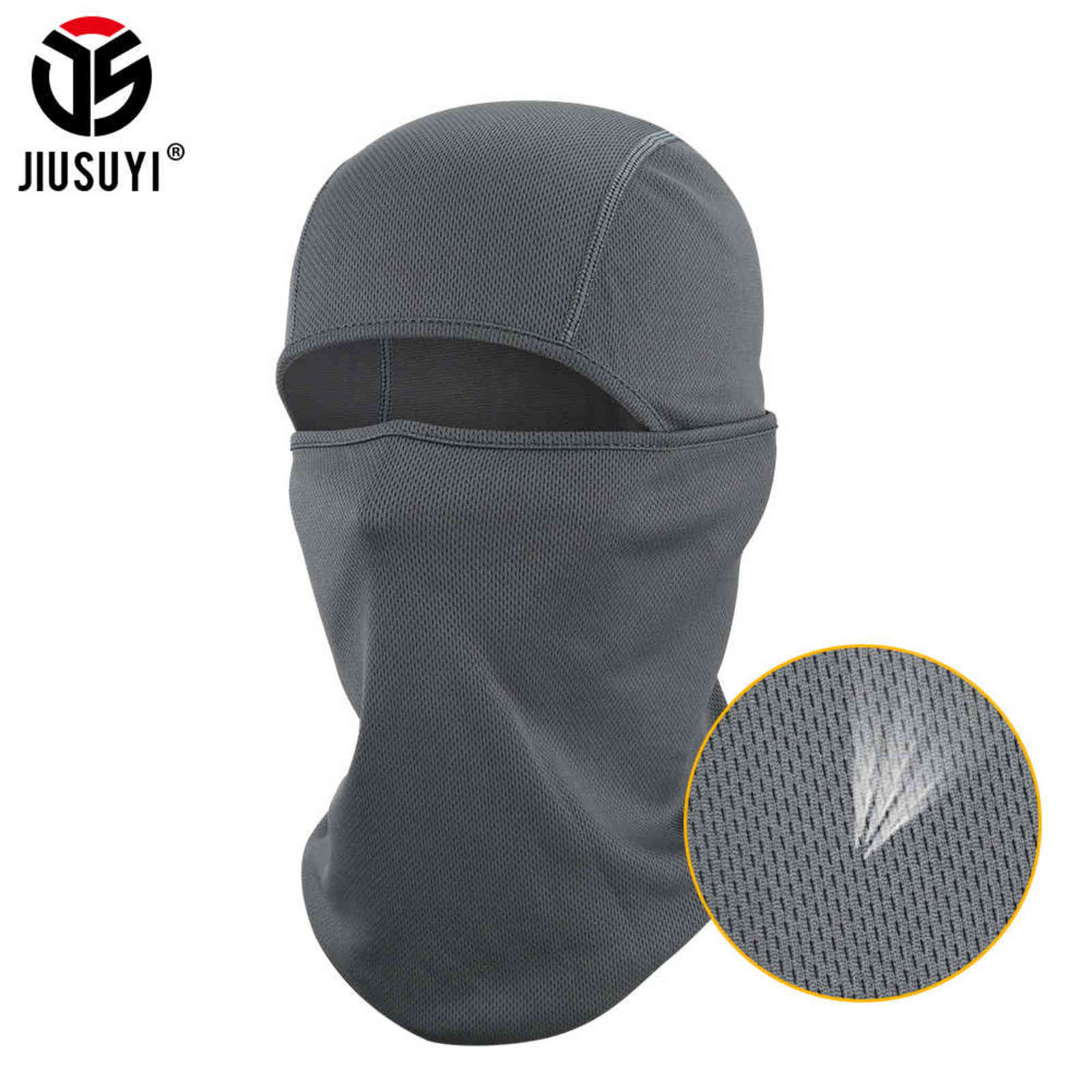 

Balaclava Cap Summer Breathable Tactical Army Airsoft Paintball Full Face Mask Cover Bicycle Helmet Liner Hat Beanies Men Women Y21111, Black