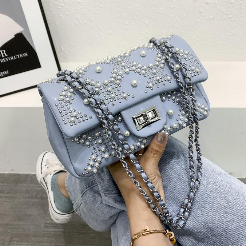 

Evening Bags Luxury Pearl Chain Crossbody For Women 2022 Brand Designer Shoulder Handbags And Purses Elegant Lady Messenger Bag 7533