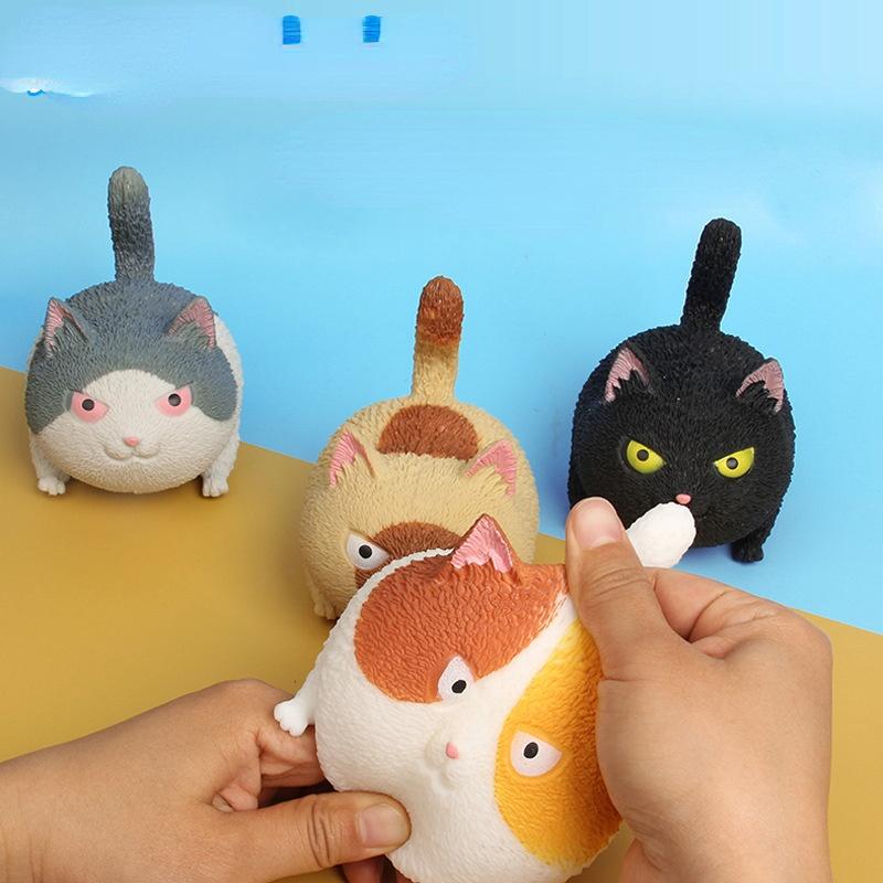 

fidget toy cute cat decompression squeeze toys pinch stress reliever soft for children adult