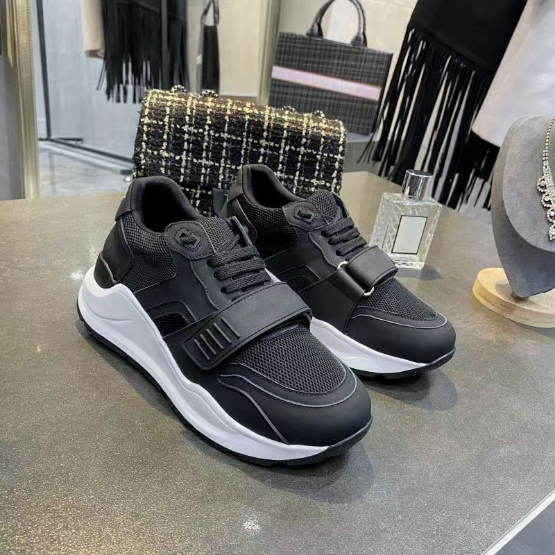 

Vintage Platform Shoes Men Check Sneakers Women Designer Sneaker Black White Suede Leather Chunky Trainers new-season Shades Lace-up Casual Shoe 281, Color 2
