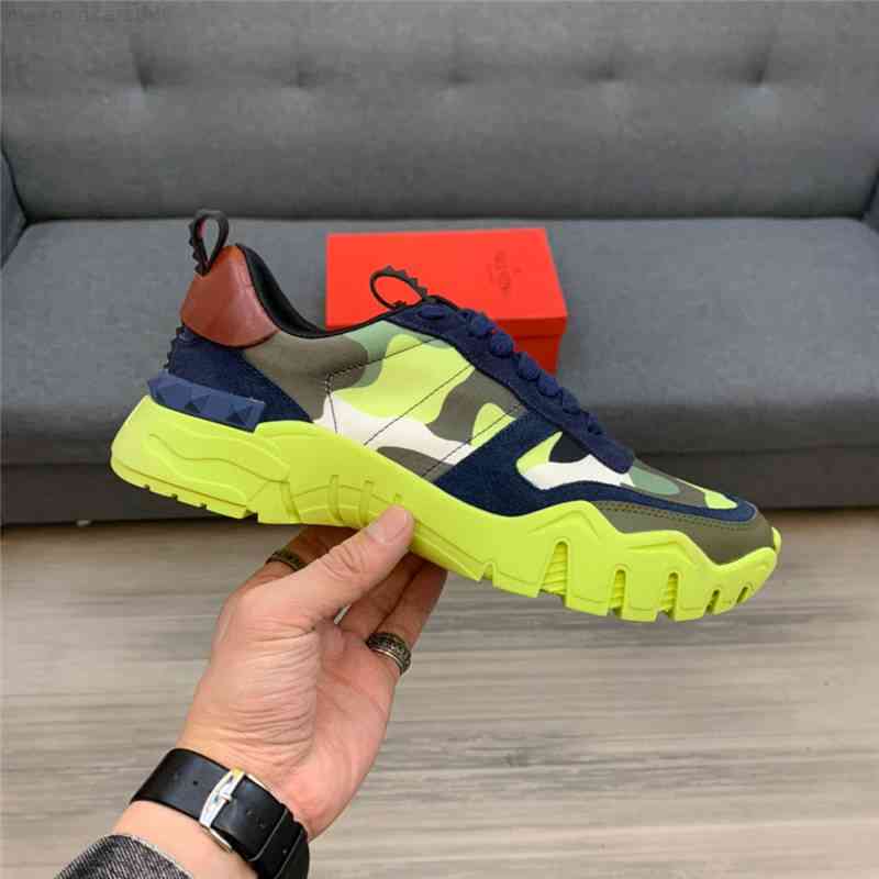 

2021 New Valentinoes Top Quality Designer Mens Casual Shoes Fashion Genuine Leather Sneakers Luxury Trainers em571260