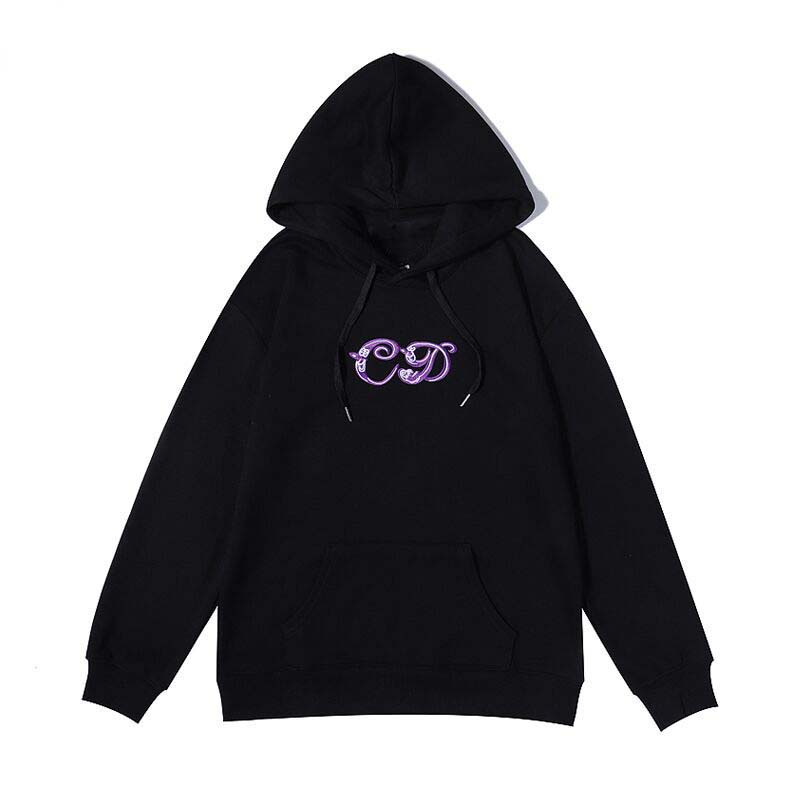 

Autumn 2021 Paris SP Fashion Designer Men's Hoodie 14 colors blend women's hoodies High quality heavy fleece warm comfort cotton, Black