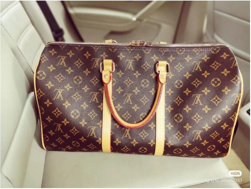 

Famous Brands Designer LV LOUIS bag VITTON keepall travel luggage package classic shoulder bag clutch handbag luxury cro, Red;black