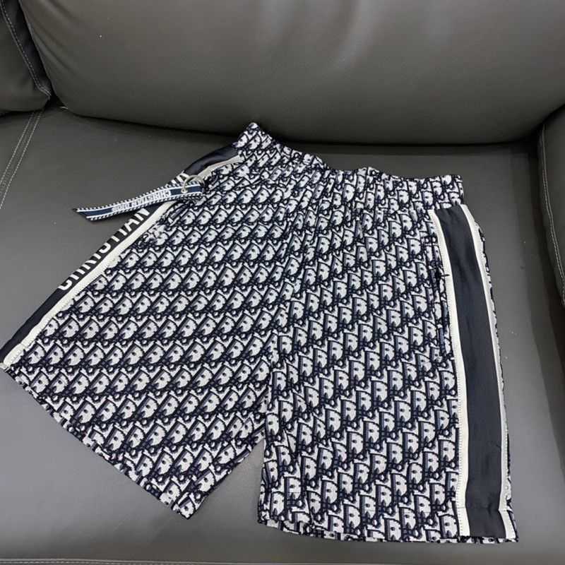 

CD home judio 21 summer new pop screen letters jacquard men's and women's casual shorts loose beach pants, White;black
