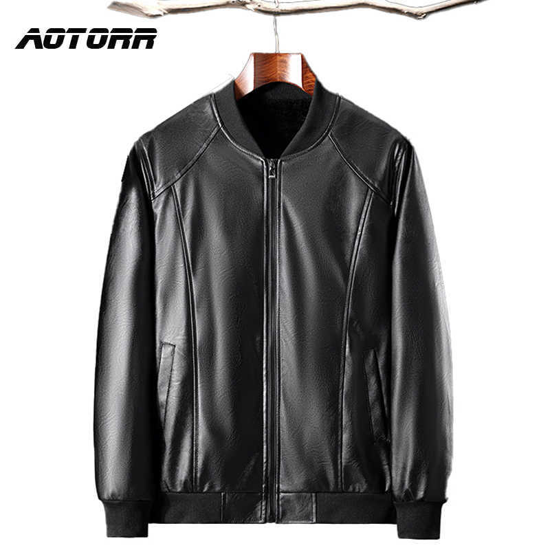 

Quality High Leather Jackets Men's Casual Jacket Coats Autumn Winter PU Coat Men Korean Style Sportswear Male Outdoor Coats 211018, Nem536black