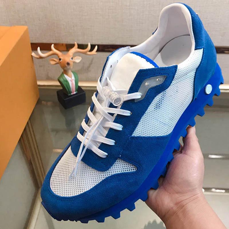 

Latest Arrival Fashion Luxury Mens Shoes Mesh Gauze Suede Sole Circle Flower Designer Shoe Size 40-44, Black