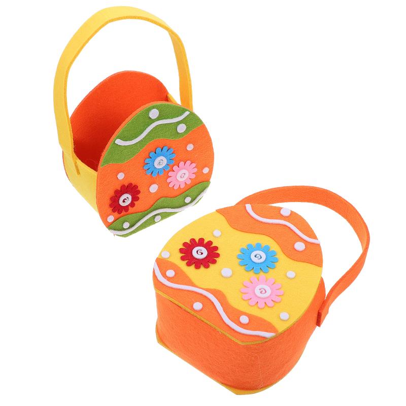 

Gift Wrap 2Pcs Easter Party Candy Bags Portable Chocolate Storage Pouches For Kids