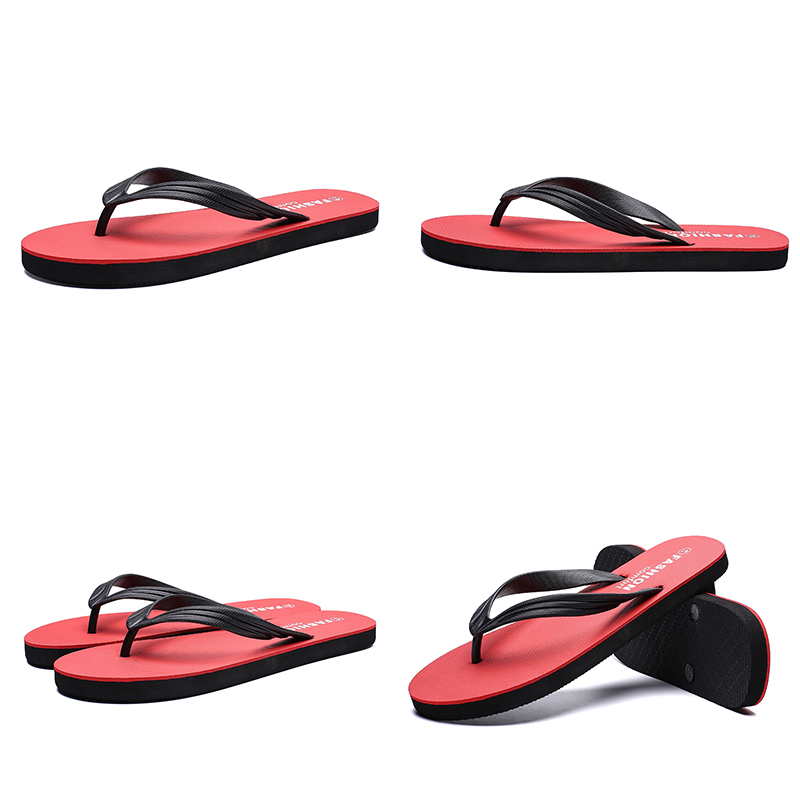 

men slide slipper sports red casual beach shoes hotel flip flops summer discount price outdoor mens slippers, # 3