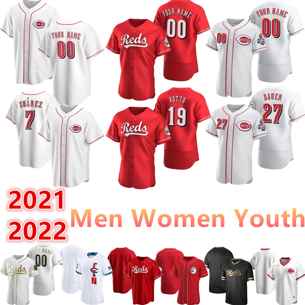 

2021 custom Cincinnati 19 Joey Votto jersey 33 Jesse Winker 2 Nick Castellanos 30 KEN GRIFFEY JR 21 22 Man Woman Youth baseball Jerseys, Blue;black