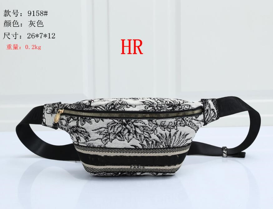 

Explosive couple leopard print waist bag luxury design fashion canvas shoulder bag high quality wild underarm bag, Customize