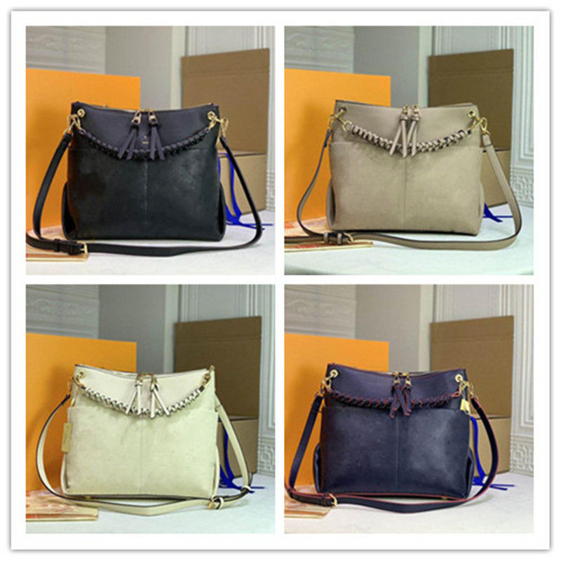 

Designer Luxury Melie WHITE Canvas Shoulder Bag Veau Cachemire Leather 2Way Hand Tote Bag SIZE:33x16x30CM