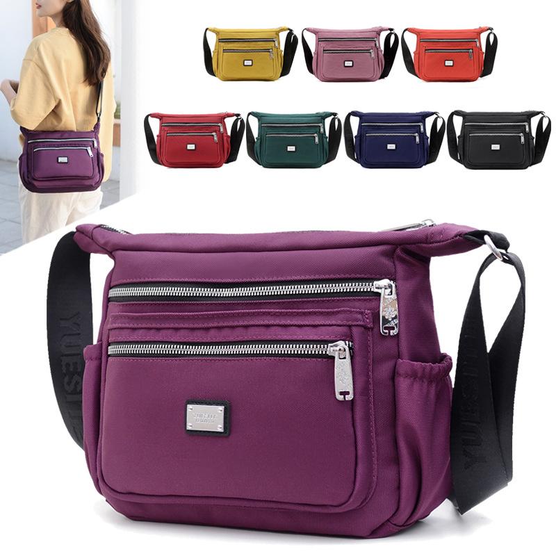 

Evening Bags Trendy Ladies Shoulder Bag, Lightweight, Water-repellent Nylon Handbag Outdoor Travel Shopping Hobos Messenger Backpack Women