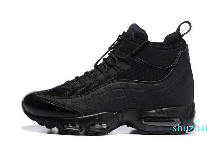 2022 new Fashion Cushion Boots Black Green Brown Men's 95 Ankle Hight Top 95s Waterproof Work Boot Men Shoes High quality