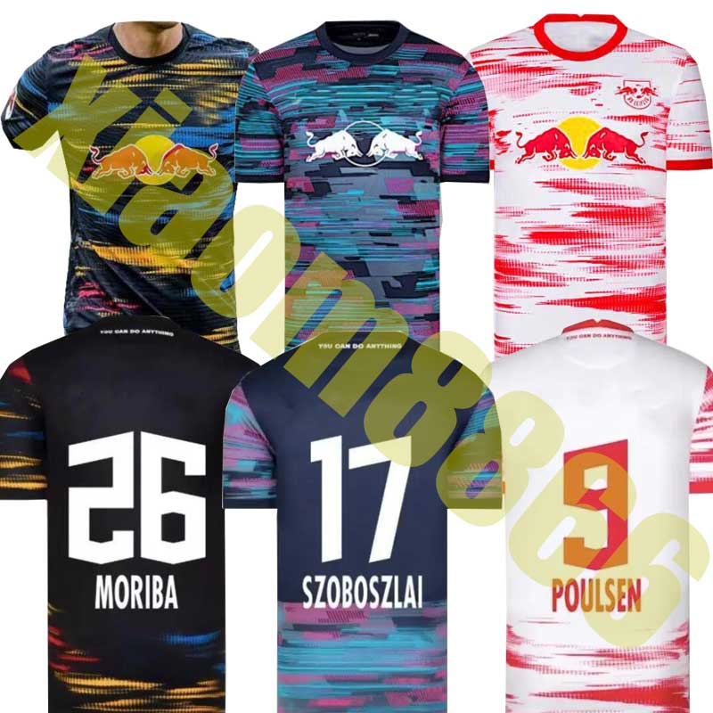 

Men Kids RBL Soccer Jerseys SZOBOSZLAI POULSEN 21 22 Leipziges jersey ANGELINO NKUNKU ADAMS OLMO KLUIVERT SILVA FORSBERG Laimer Orban HALSTENBERG HAIDARA MORIBA