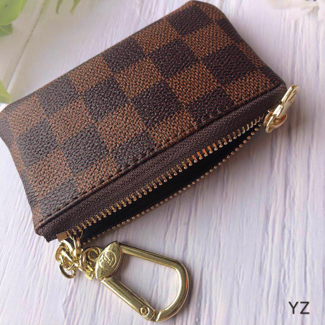 

Luxurys DesignersFrance Style LouisVittonBag Coin Pouch Men Women Lady Leather Coin Purse Key Wallet Mini Wallet, Red;black