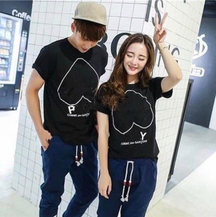 

fashion designer summer short sleeve female student Korean loose half t-shirt cotton, White;black