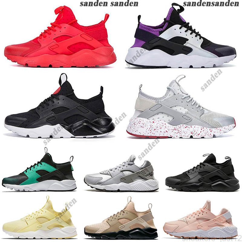 

New Arrival Trainers Huarache Ultra 4.0 Hurache Running Shoes for mens womens Triple White ALL Black Huraches Harache Sports Sneakers, B3 4.0 black 36-45