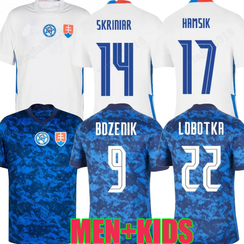 

2021 Slovakia soccer jerseys 21 22 BOZENIK SKRTEL SKRINIAR HAMSIK LOBOTKA Home biue away white national team Football shirts maillot se foot thailand